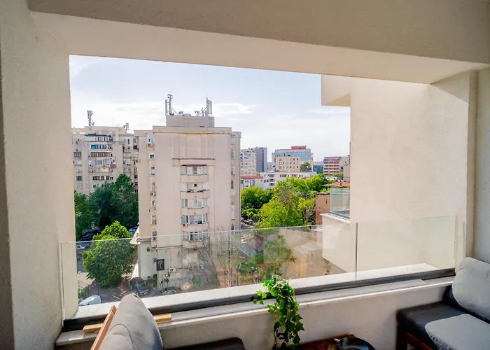Union Plaza - Balcony Delight In Center Appartement Boekarest